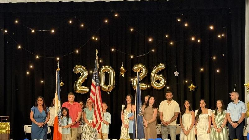 2026 Moving up Ceremony opening ceremont of the pledge