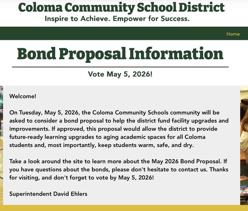 Screenshot of CCS Bond Information Website - ccsbond.com