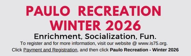 Winter Recreation Schedule