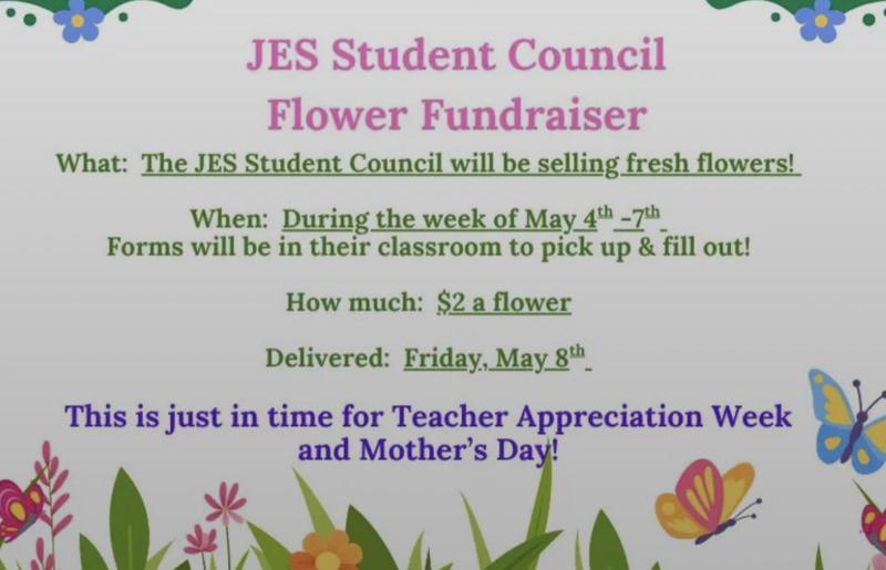 Information about the Jefferson Student Council Flower Sale