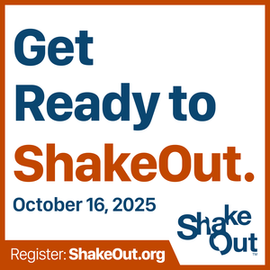 great California shakeout logo