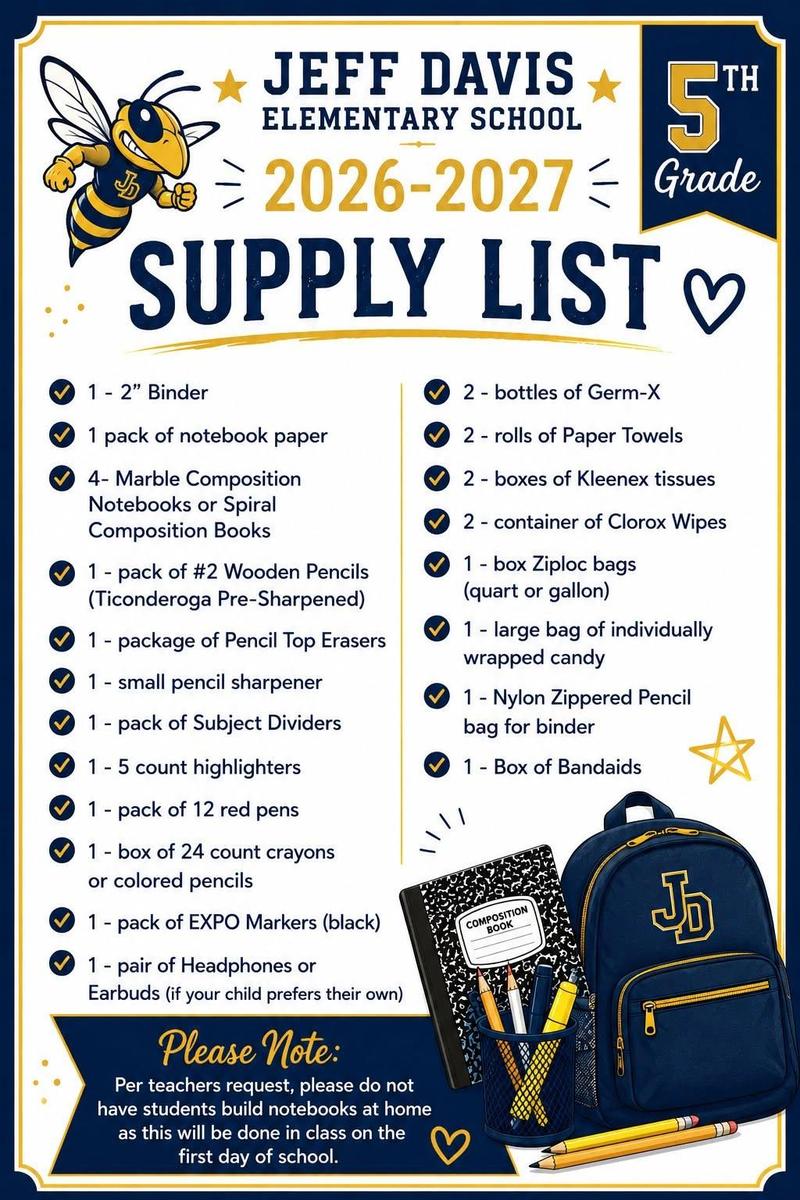 supply list