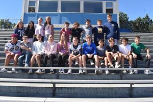 A large group of students.