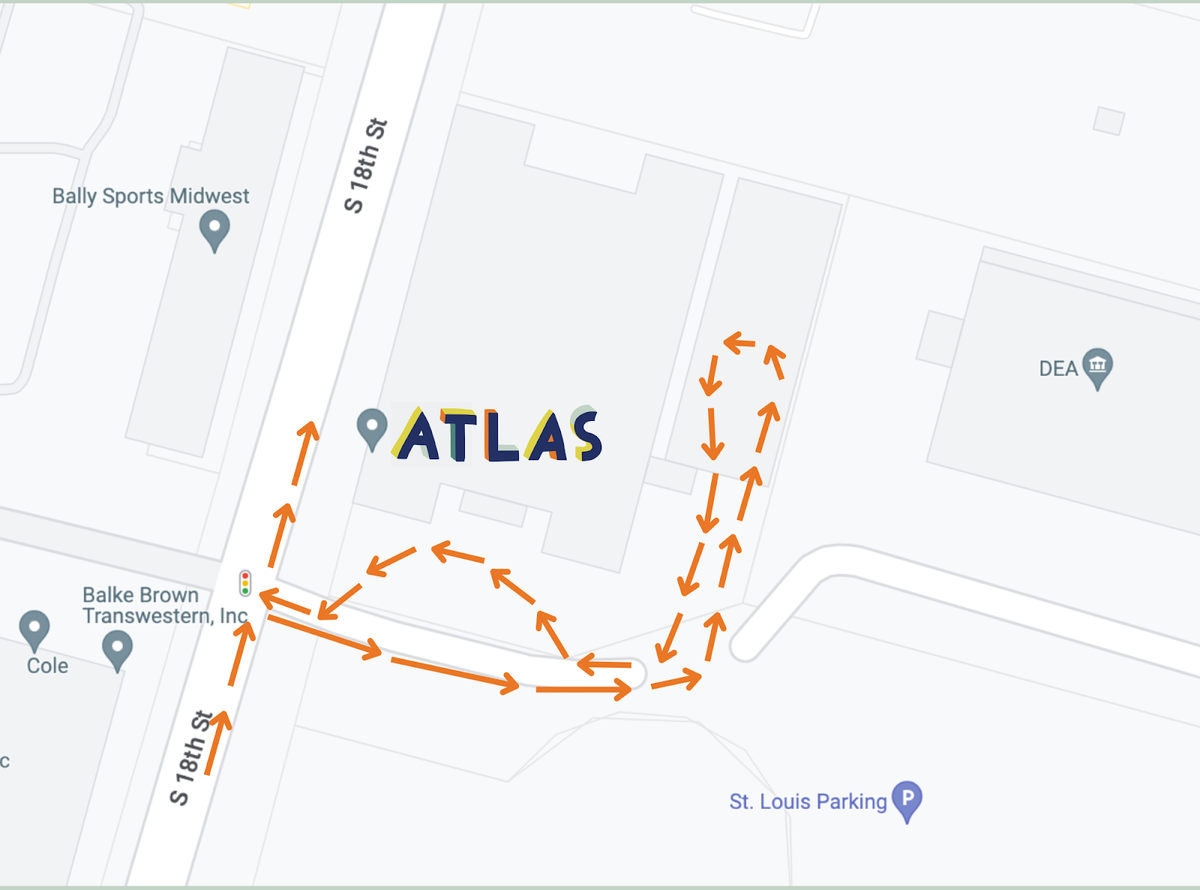 Arrival map