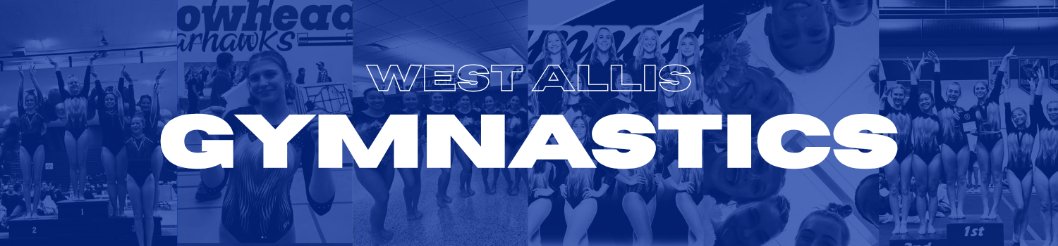 West Allis gymnastics photo banner