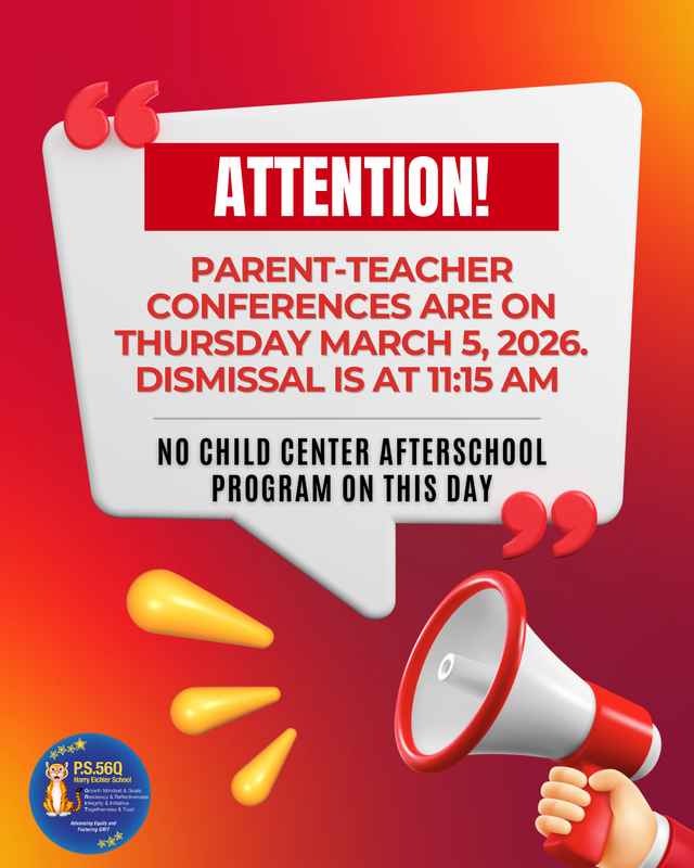 Parent Teacher Conferences - Half of Day Flyer (English)
