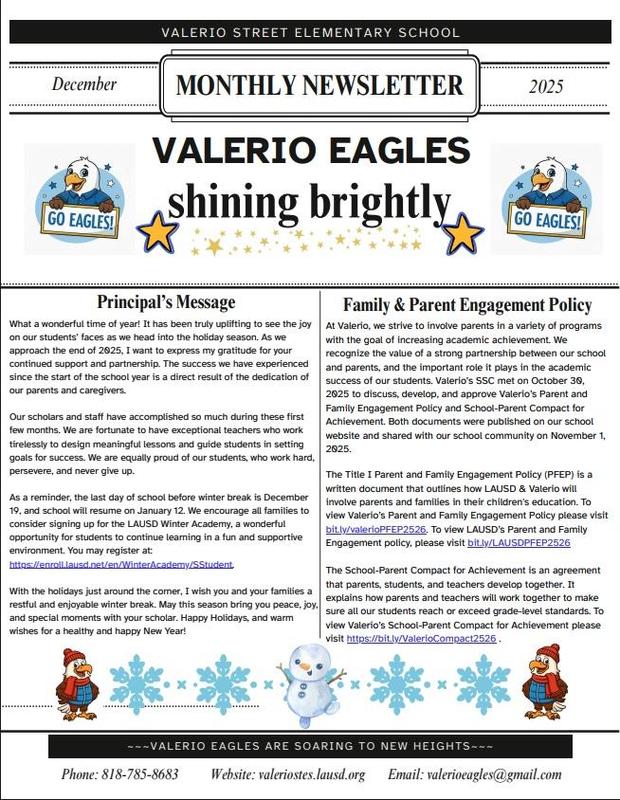 Image of December 2025 Newsletter