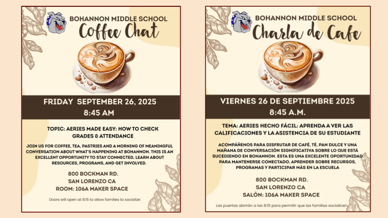 Coffee Chat - please join us!
