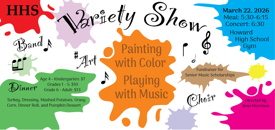 Variety Show and Supper Advertisement