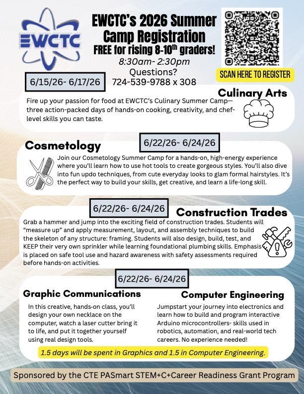 EWCTC Summer Camp Flyer