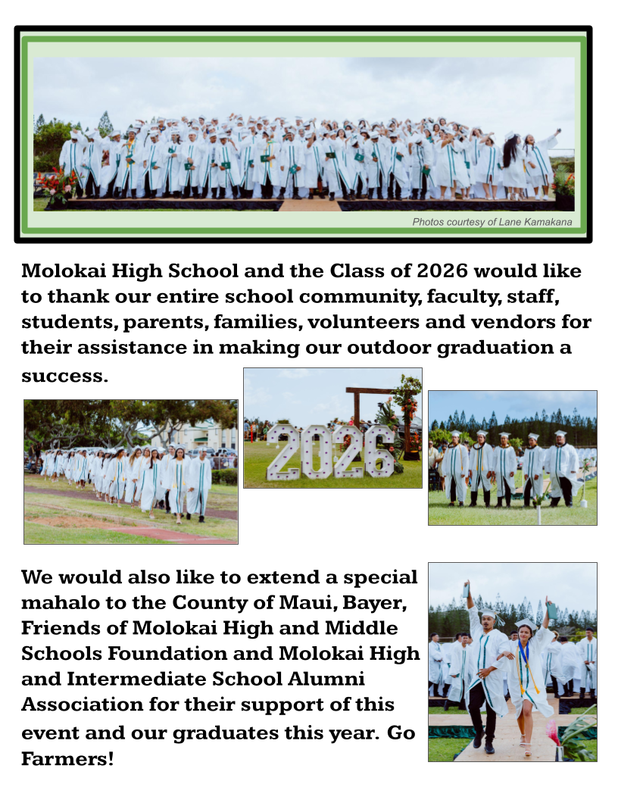 mahalo graduation 2026
