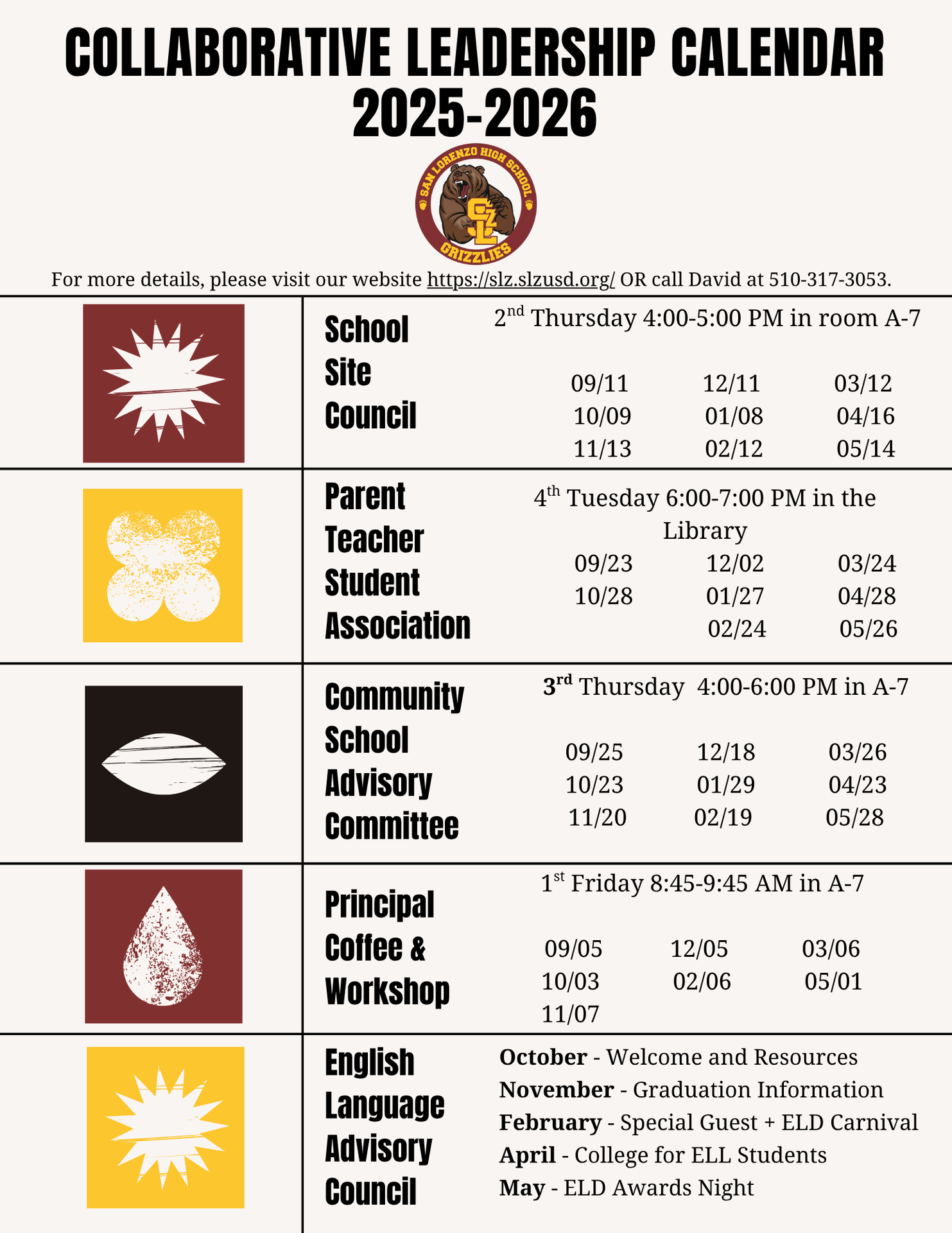 Parent Calendar