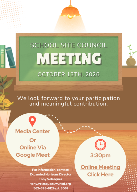 School Site Council Meeting