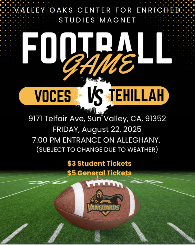 first football game of the season flyer