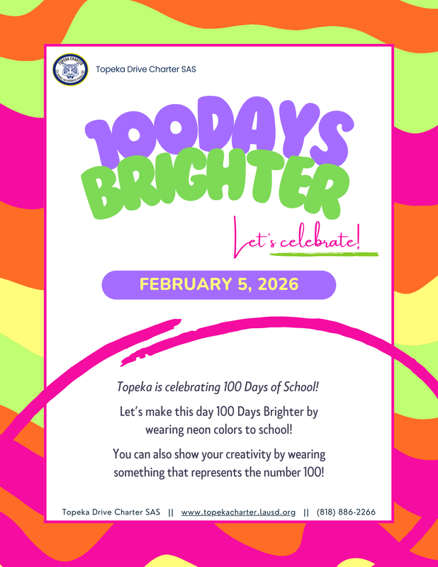 100 Days of School 2026 Flyer
