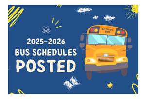 2025-2026 School Bus Schedules Posted