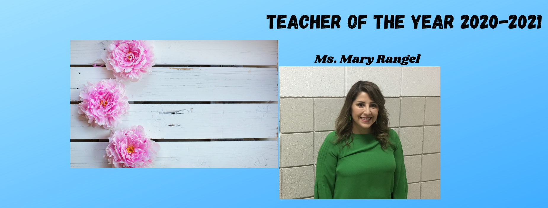 Image of teacher of the year.