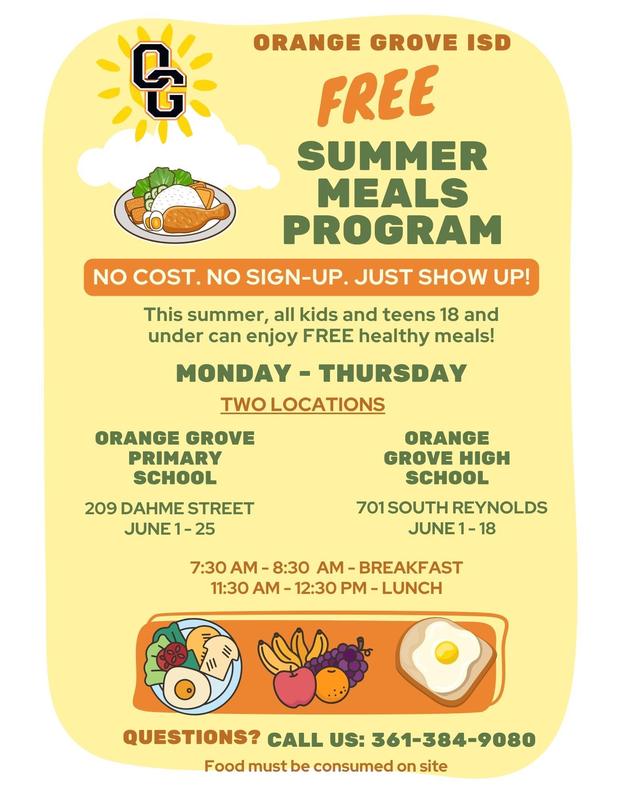 Summer Meals Program at OGISD Featured Photo