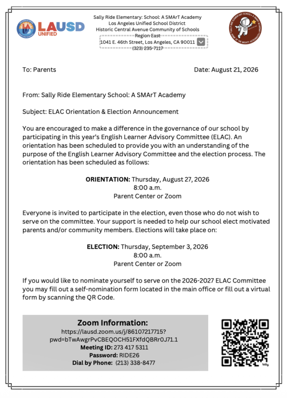 ELAC flyer