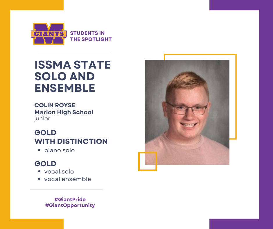 promo graphic - ISSMA State Solo & Ensemble 2026 - Colin Royse - MHS