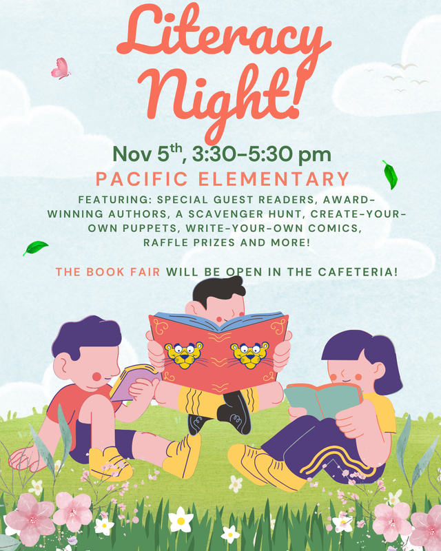 Pacific's Literacy Night is fast approaching! Thumbnail Image