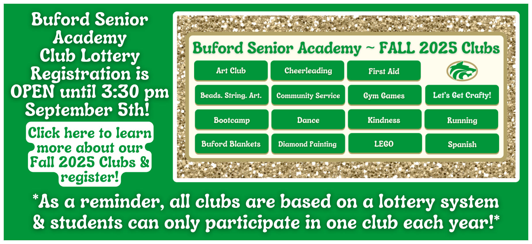 Club Lottery Registration