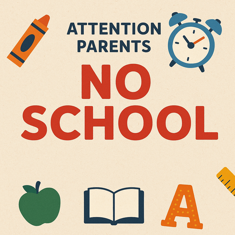 No School banner