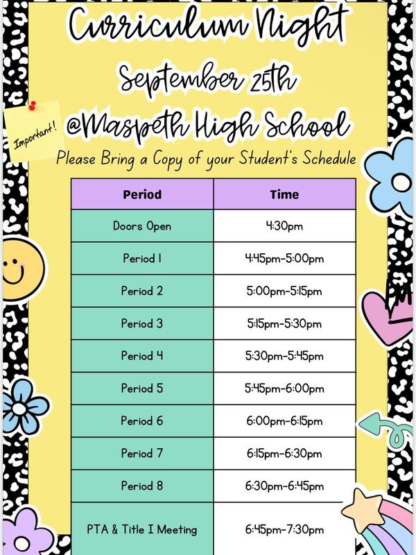 Curriculum Night