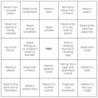 Reading bingo challenge