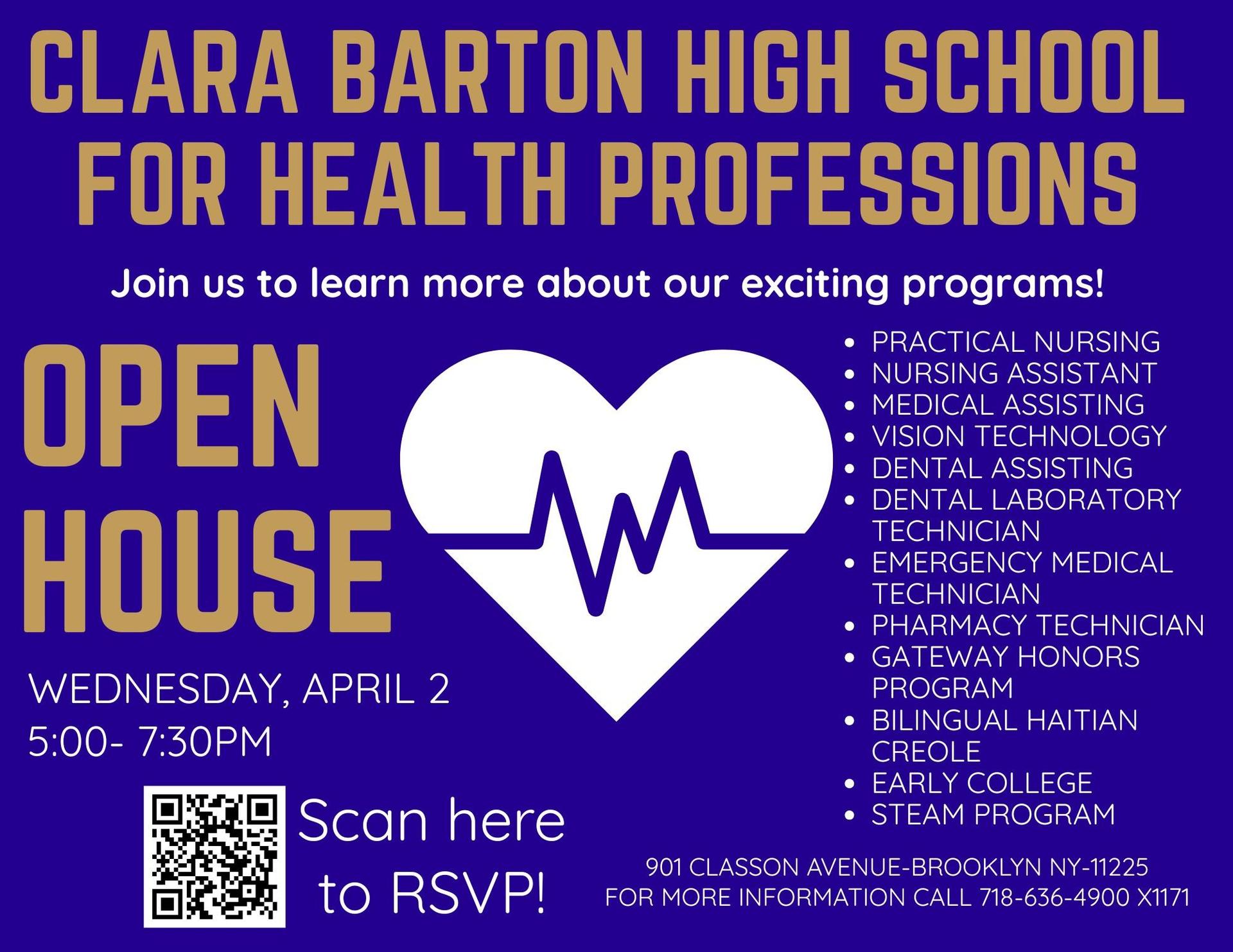 CBHS Open House Flyer