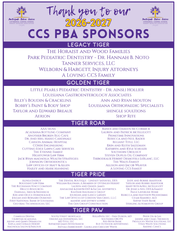CCS PBA Annual Sponsorship Program - Deadline Sept. 30th Featured Photo