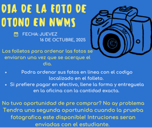 NWMS Fall Picture Day/ Dia de la foto de Otono en NWMS