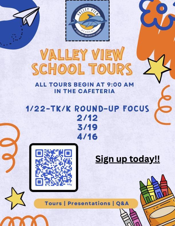 Valley View 2026 School Tours