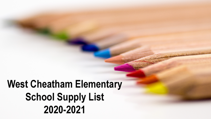 WCES School Supply List Featured Photo