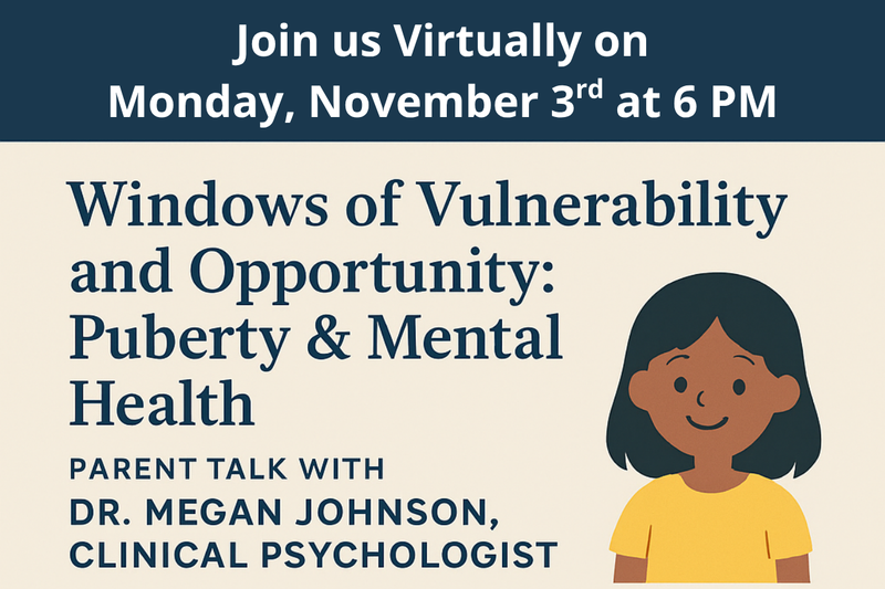 Puberty & Mental Health Parent Talk Thumbnail Image