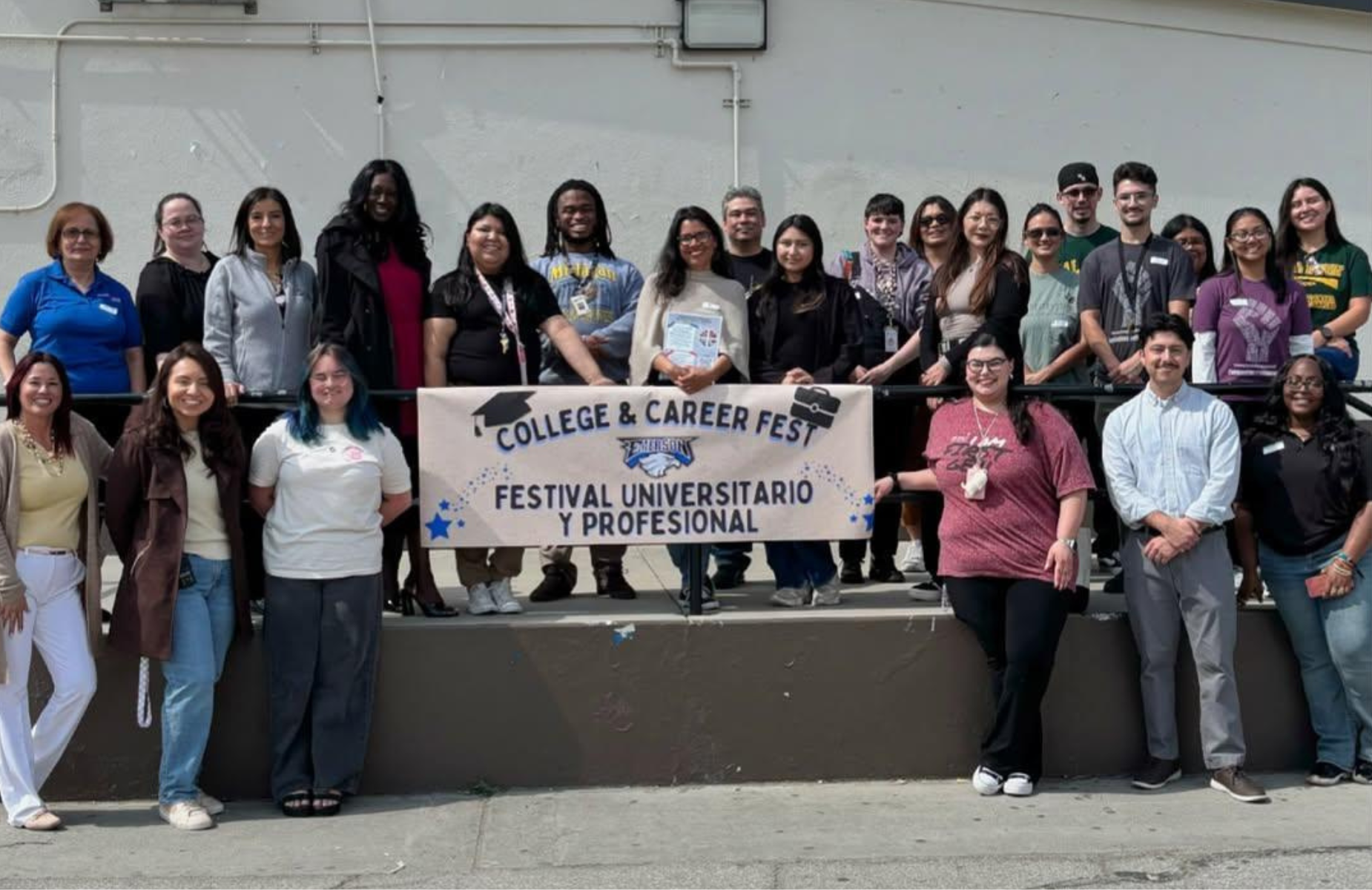 Emerson Middle Hosts College & Career Fest with Career Readiness Team! - image of all the team for front homepage shuffle banner