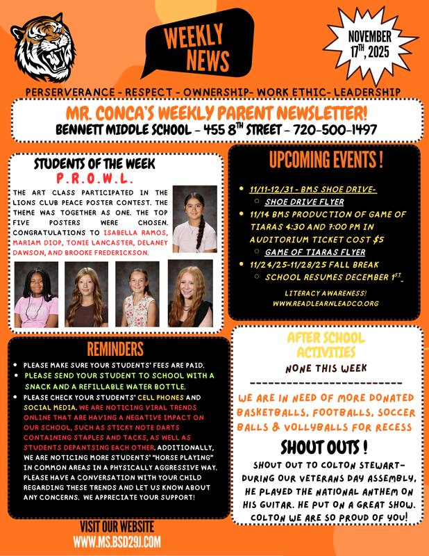 Weekly Parent Newsletter Spanish