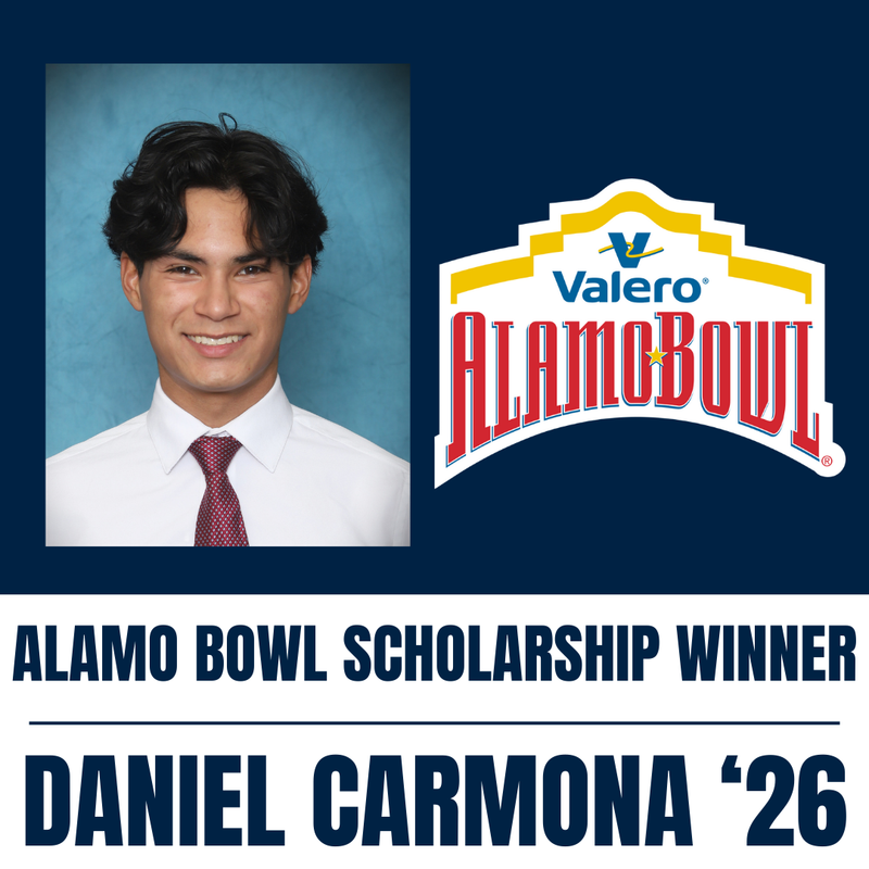 Daniel Carmona '26 - Valero Alamo Bowl Scholarship Recipient Featured Photo