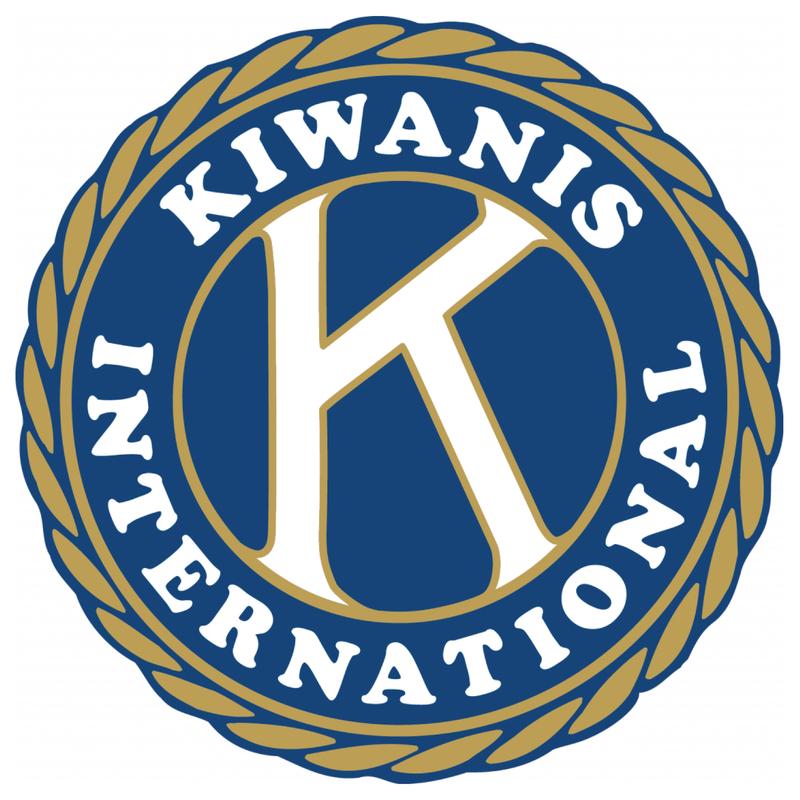 Logo of Kiwanis International featuring a blue circle and a stylized 'K'.