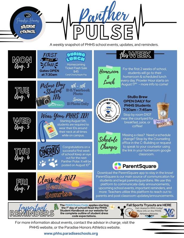 panther pulse newsletter