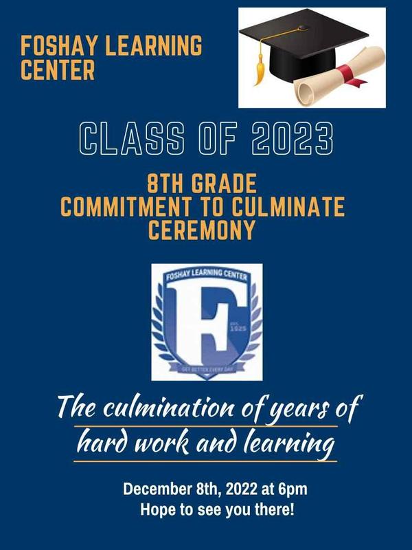 8th Grade Commitment to Culminate Ceremony Featured Photo