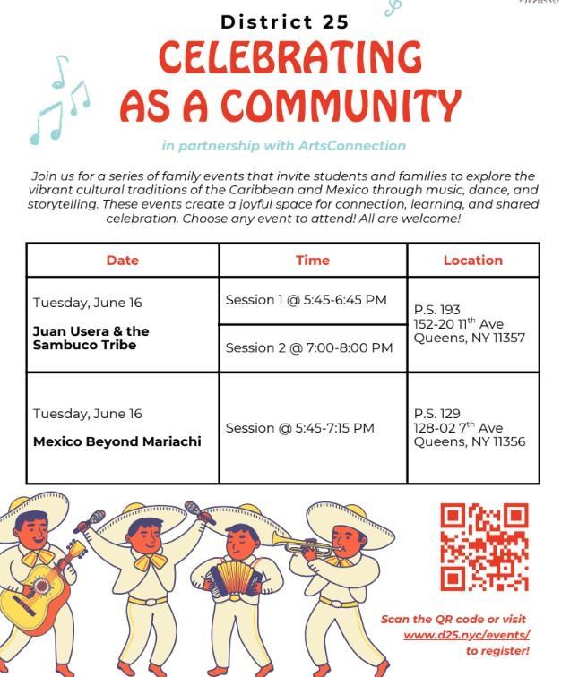 D25 Family Event flyer