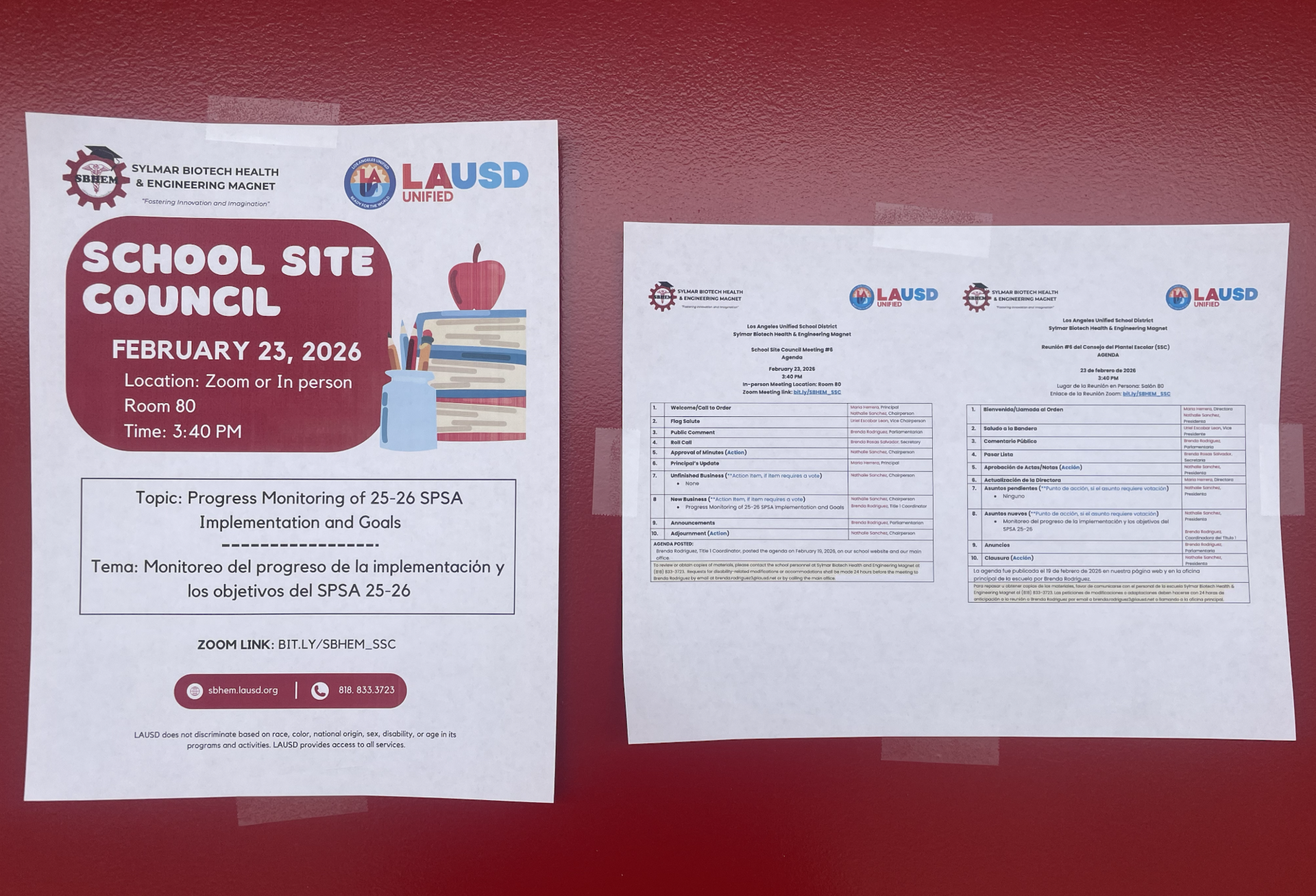 SSC Meeting Flyer for February