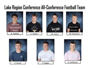 IHS football boys named to the LRC all- conference team
