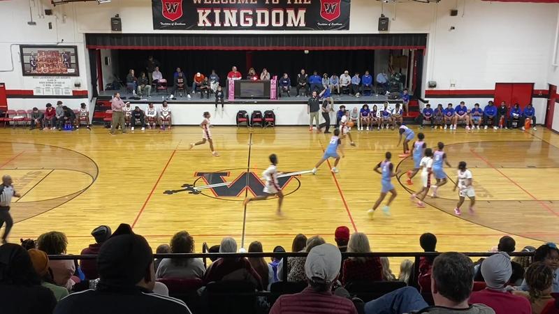 West Lauderdale High School Basketball Court Action
