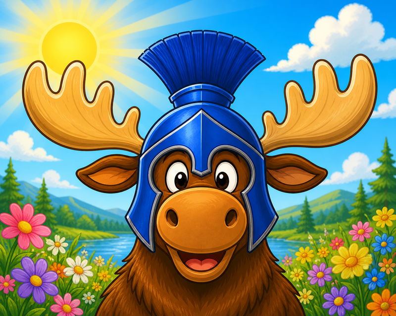 Moose in the Sun