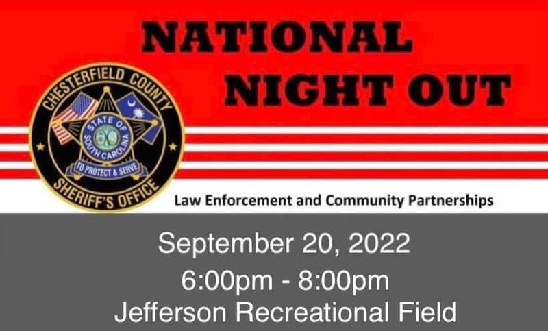 National Night Out - September 20 from 6:00 - 8:00pm Featured Photo