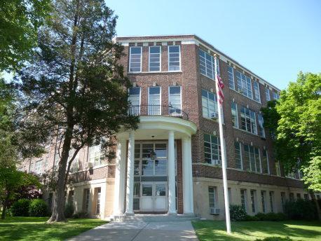 Exterior of Administration Building.