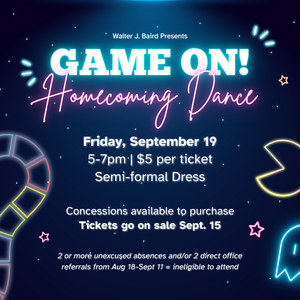 Game On! Homecoming Dance Poster
