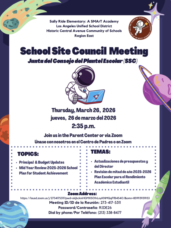 SSC Meeting Flyer